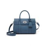 Mulberry Steel Blue Bayswater Satchel Small Bag