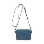 Mulberry Steel Blue Blossom Pochette with Strap Bag
