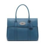 Mulberry Steel Blue Classic Grain Bayswater Bag