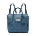 Mulberry Steel Blue Quilted Cara Delevingne Mini Bag