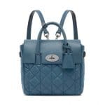 Mulberry Steel Blue Quilted Cara Delevingne Mini Bag