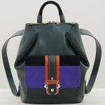 Paula Cademartori Green/Violet/Black/Orange Ivy Backpack Bag