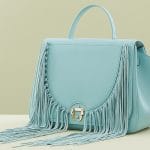 Paula Cademartori Light Blue Fringed Iris Bag