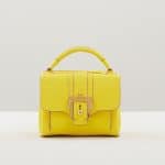 Paula Cademartori Neon Yellow with Velvet Rose Edging Dun Dun Bag