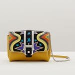 Paula Cademartori Ocher with Big Bang Print Carine Crossbody Bag