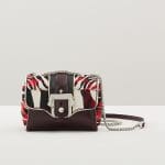 Paula Cademartori Plum Printed Pony Kate Crossbody Bag