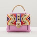 Paula Cademartori Velvet Rose with Big Bang Print Petite Faye Bag