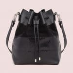 Proenza Schouler Black Ayers/Suede/Leather Large Bucket Bag