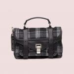 Proenza Schouler Black/White Jacquard PS1 Tiny Bag