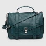 Proenza Schouler Dark Teal PS1 Large Bag