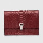 Proenza Schouler Garnet Python Small Lunch Bag