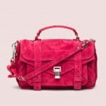 Proenza Schouler Raspberry Suede PS1 Medium Bag