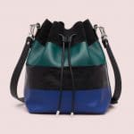 Proenza Schouler Ultramarine/Dark Teal Ayers/Suede/Leather Large Bucket Bag