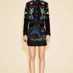 Valentino Black Floral Dress:Jacket - Resort 2016