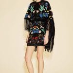 Valentino Black Floral Fringed Dress - Resort 2016