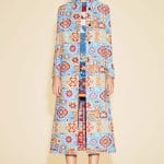 Valentino Blue Tribal Print Coat - Resort 2016