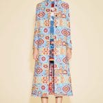 Valentino Blue Tribal Print Coat - Resort 2016