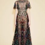 Valentino Floral Embroidered Sheer Gown - Resort 2016