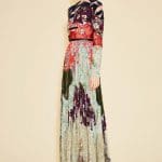 Valentino Floral Pleated Long Dress - Resort 2016