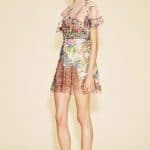 Valentino Floral Sheer Short Dress - Resort 2016