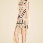 Valentino Multicolor Chevron Print Short Dress - Resort 2016