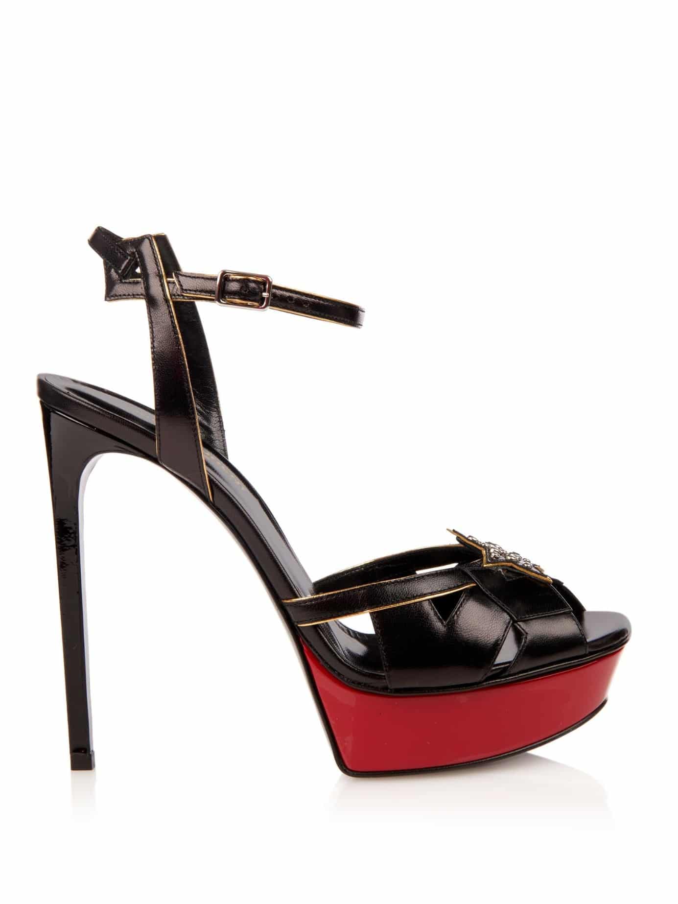 Saint Laurent Bianca Studded Platform