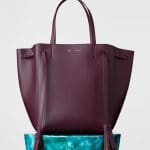 Celine Burgundy Cabas Phantom with Tassels Medium Bag