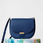 Celine Deepsea Grained Calfskin Trotteur Medium Bag