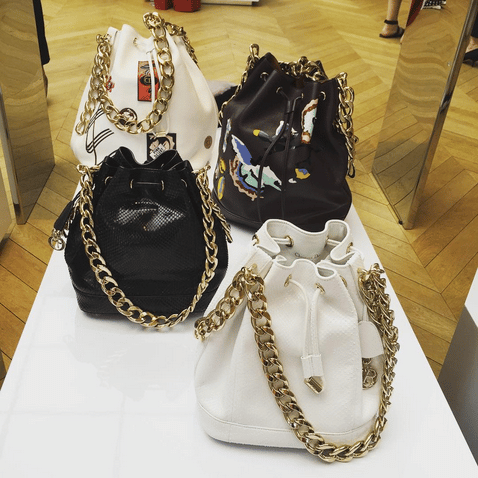 Dior Black/White Bucket Bags - Cruise 2016