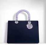 Dior Deep Blue/Lilac Calfskin:Ayers Diorissimo Bag