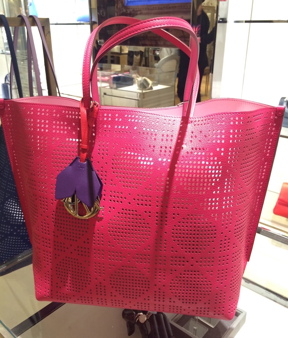 Dior Hot Pink Dioriva Shopping Bag