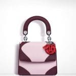 Dior Plum/Pale Pink/Bright Red Be Dior Micro Flap Bag