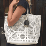 Dior White Dioriva Shopping Bag 1