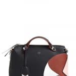 Fendi Black/Brown/White Marquetry By The Way Small Bag