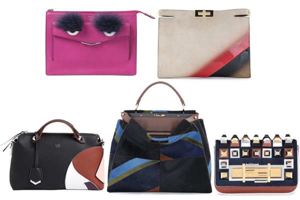 Fendi Fall/Winter 2015 Bag Collection Featuring the Peekaboo Clutch Bag ...