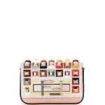 Fendi Multicolor Calf Hair Studded Baguette Mini Bag