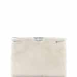 Fendi White Shearling Peekaboo Clutch Bag