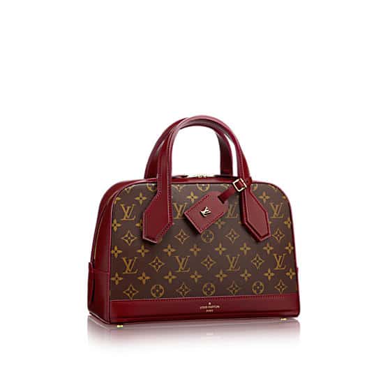 Louis Vuitton Brown Monogram Coated Canvas And Red Calfskin Dora PM Silver  Hardware, 2015 Available For Immediate Sale At Sotheby's