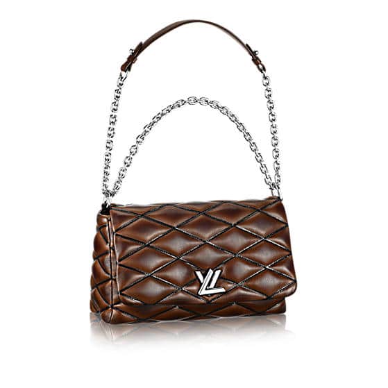 Louis Vuitton Brown Quilted Lambskin Leather GO-14 Malletage MM Bag -  Yoogi's Closet