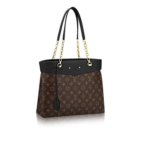 Louis Vuitton, Bags, Louis Vuittonpallas Chain Monogram Shopper Tote  Black