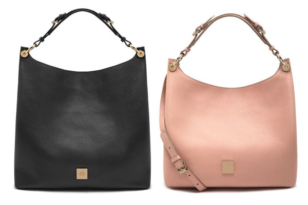 Mulberry Freya Small Leather Hobo Bag, Rose Petal