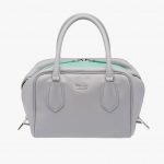 Prada Granite Gray/Aquamarine Inside Small Bag