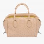 Prada Sand/Sage Green Ostrich Inside Medium Bag