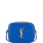 Saint Laurent Blue Classic Monogram Small Camera Bag