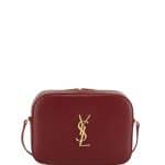 Saint Laurent Bordeaux Classic Monogram Medium Camera Bag