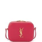 Saint Laurent Fuchsia Classic Monogram Small Camera Bag