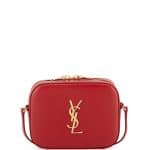 Saint Laurent Red Classic Monogram Small Camera Bag