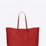 Saint Laurent Red Shopping Tote Large Bag
