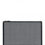 Givenchy Black/White Studded Large Pouch Bag