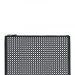 Givenchy Black/White Studded Large Pouch Bag